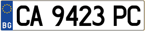 Truck License Plate